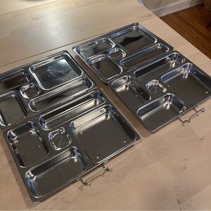 PlanetBox Stainless Steel Lunch Boxes Bento Rover Set of 2